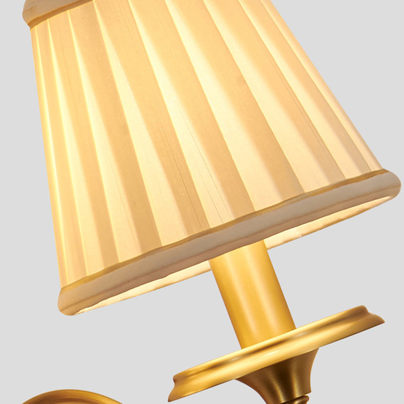 Curved Round Oval Fabric Wall Lamp