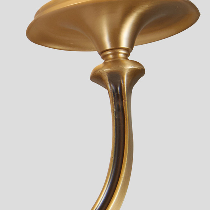 Curved Round Oval Fabric Wall Lamp
