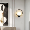 Oval Round Orb Glass Wall Lamp