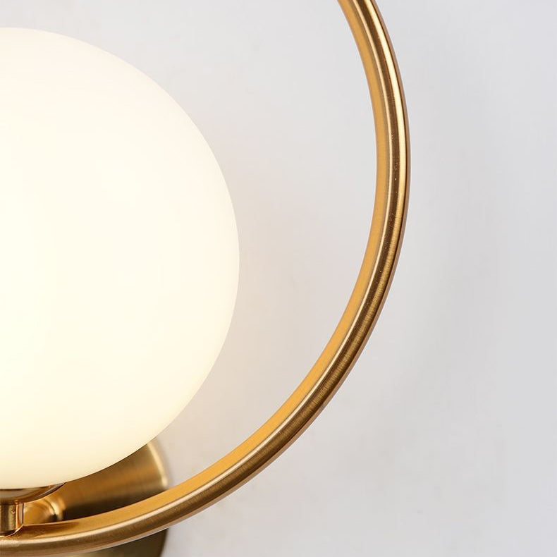 Oval Round Orb Glass Wall Lamp
