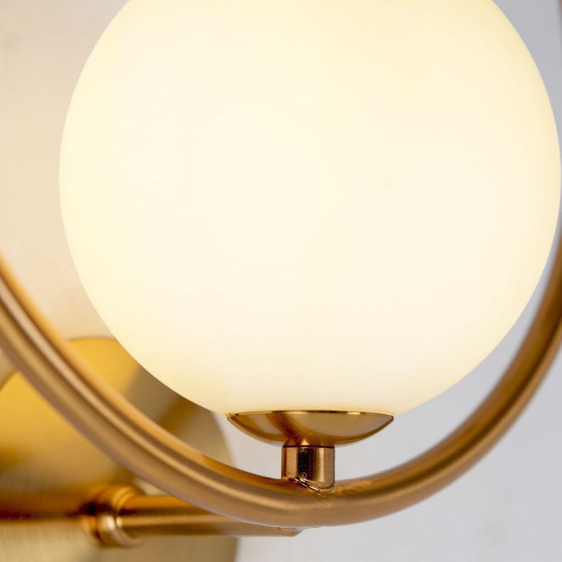 Oval Round Orb Glass Wall Lamp