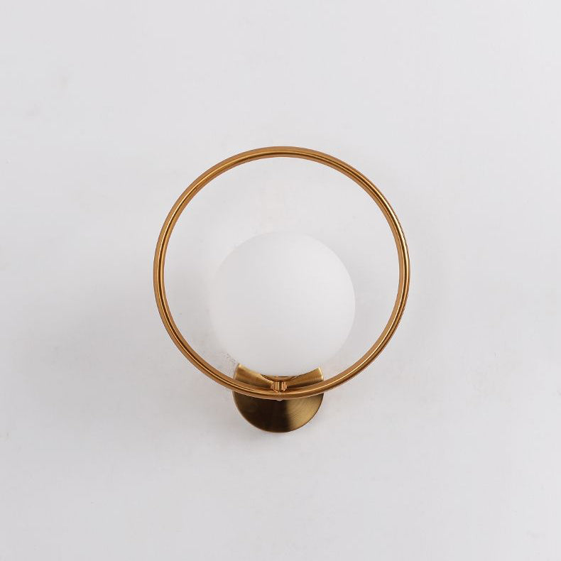Oval Round Orb Glass Wall Lamp