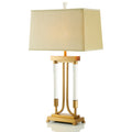 Glass Rod Square Rectangle Table Lamp