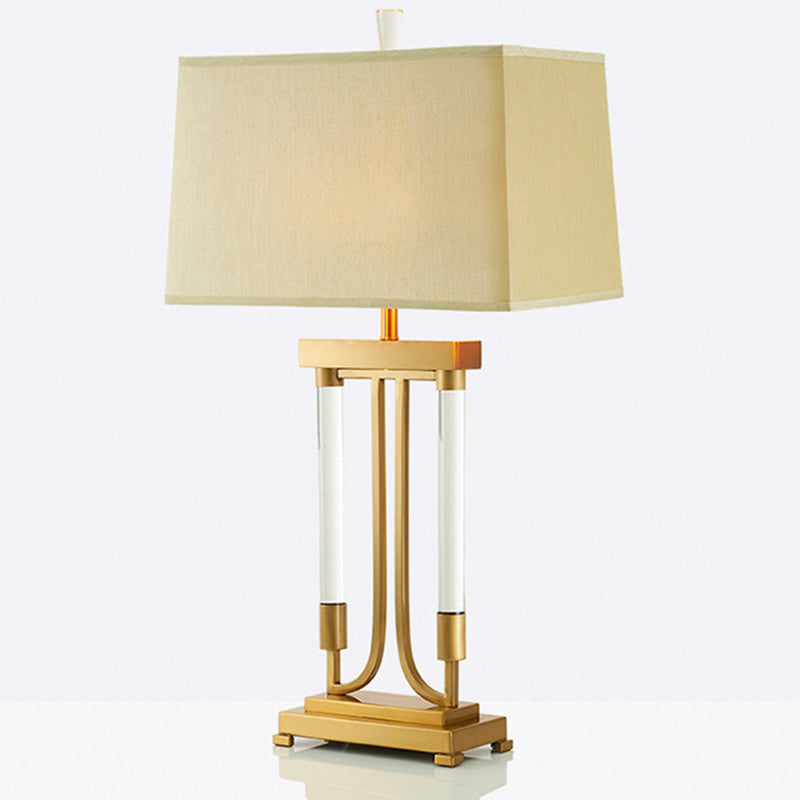 Glass Rod Square Rectangle Table Lamp
