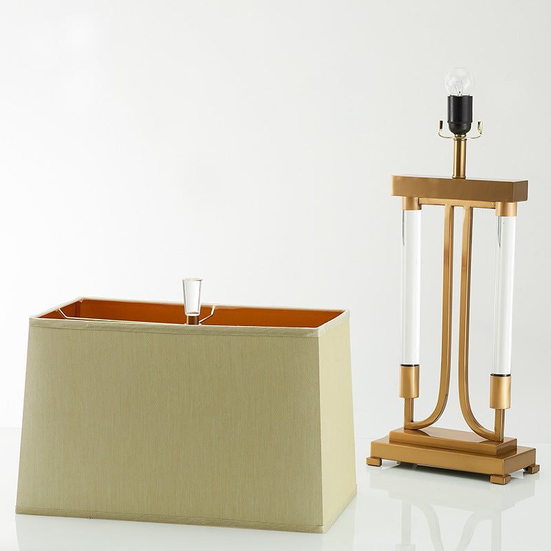 Glass Rod Square Rectangle Table Lamp