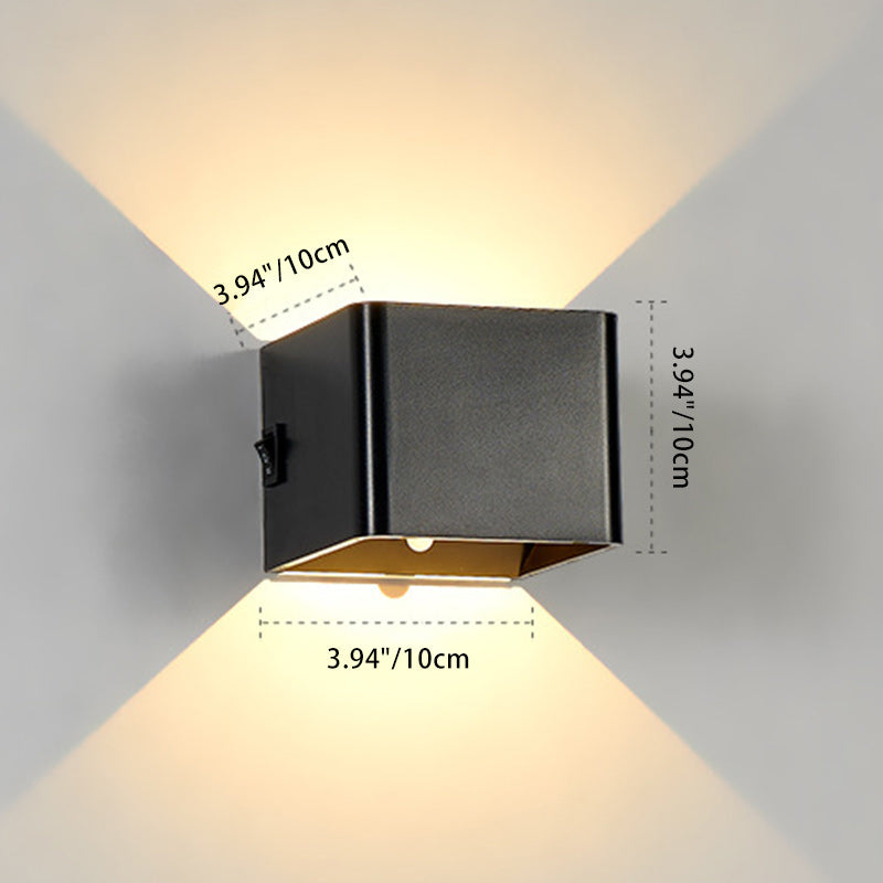 Square Acrylic Living Room Wall Lamp