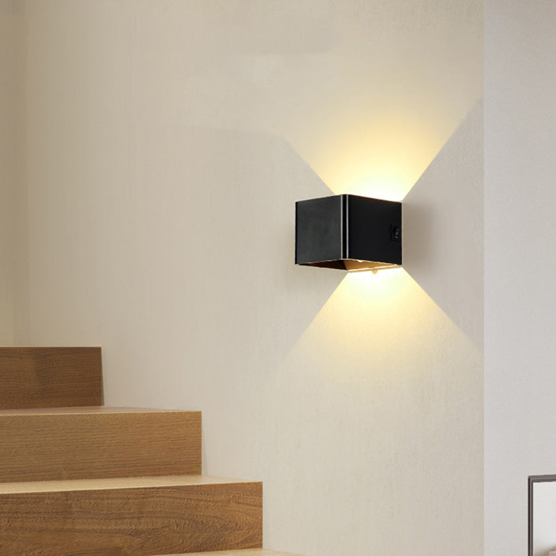 Square Acrylic Living Room Wall Lamp