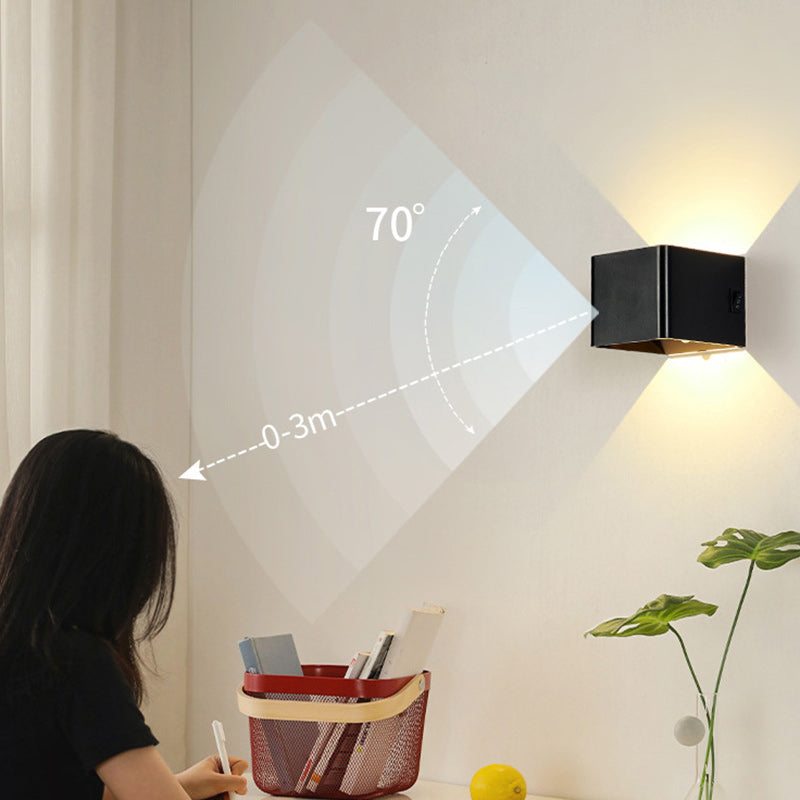 Square Acrylic Living Room Wall Lamp