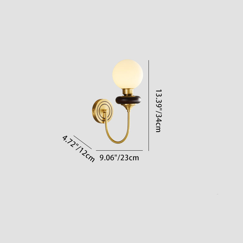 Magic Bean Round Glass Wall Lamp
