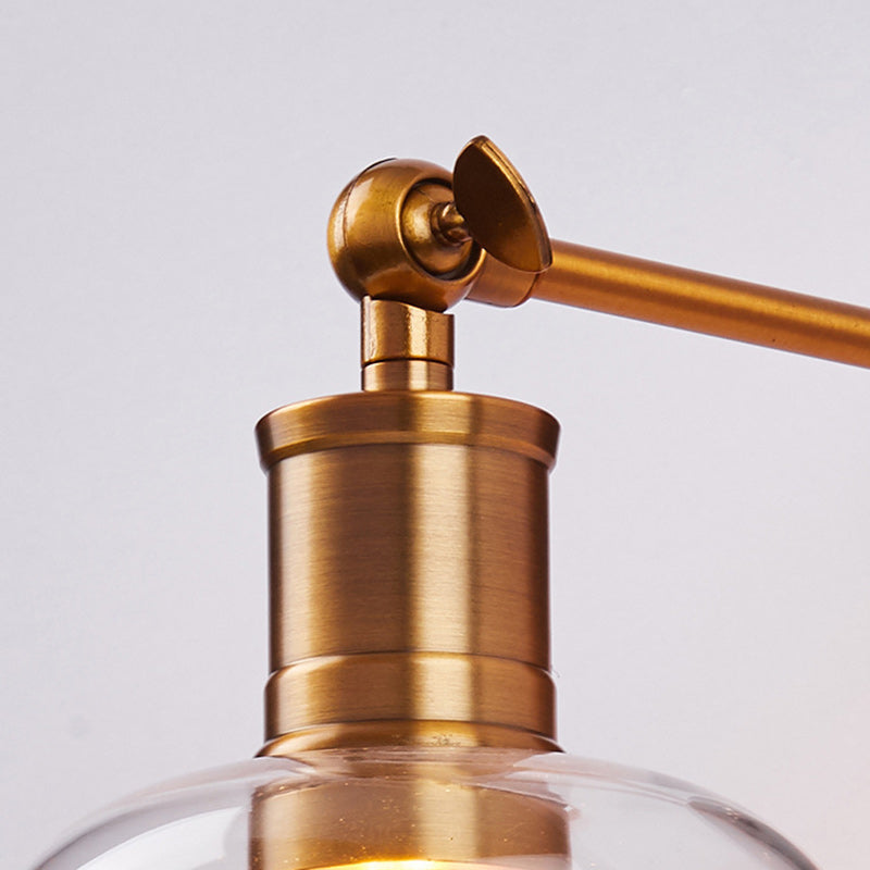 Round Conical Cylinder Glass Wall Lamp