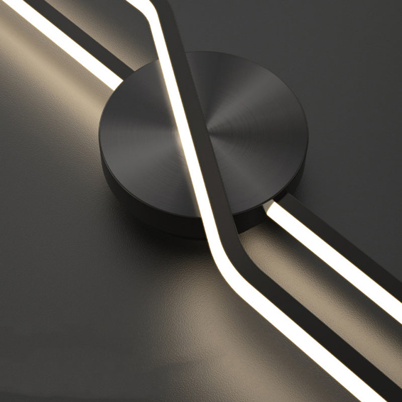 Round Line Long Brass Wall Lamp