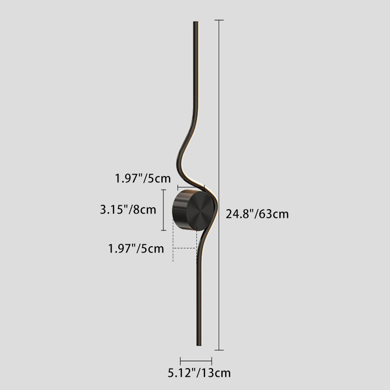 Round Line Bend Silicone Wall Lamp