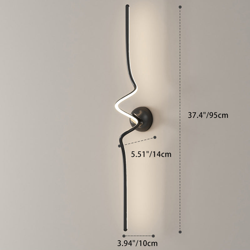 Line Bend Long Silicone Wall Lamp