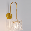 Round Feather Shell Glass Wall Lamp