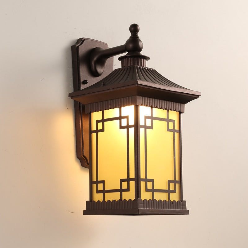 House Rectangle Square Glass Wall Lamp