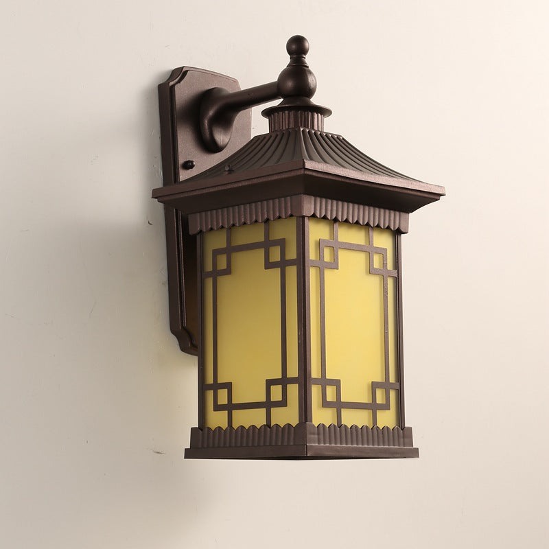 House Rectangle Square Glass Wall Lamp