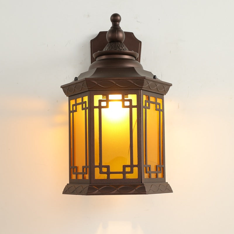 House Rectangle Square Glass Wall Lamp