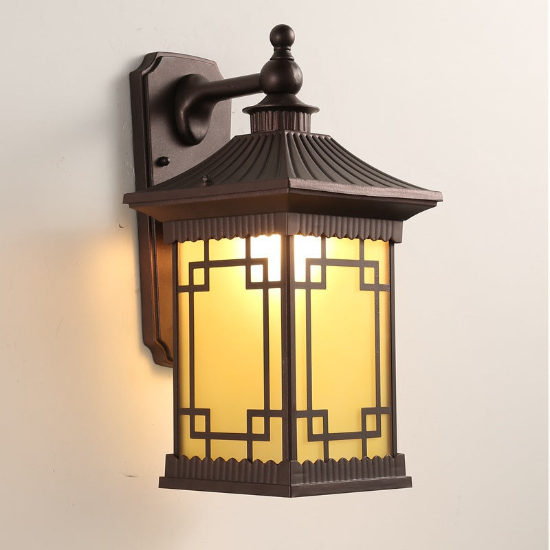 House Rectangle Square Glass Wall Lamp