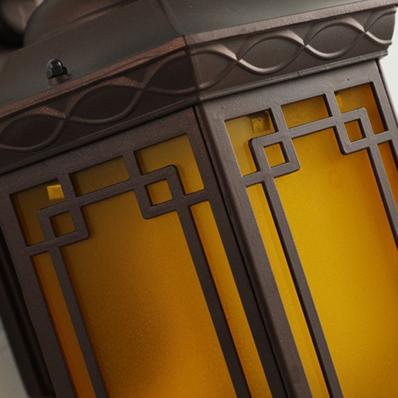 House Rectangle Square Glass Wall Lamp
