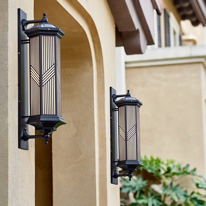 Hexagonal Column PC Aluminum Outdoor Light