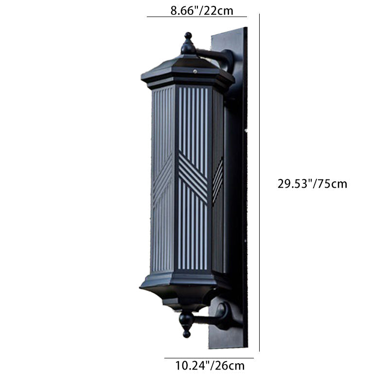 Hexagonal Column PC Aluminum Outdoor Light