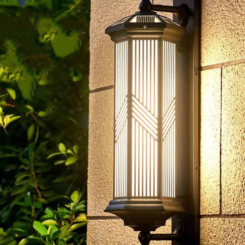 Hexagonal Column PC Aluminum Outdoor Light