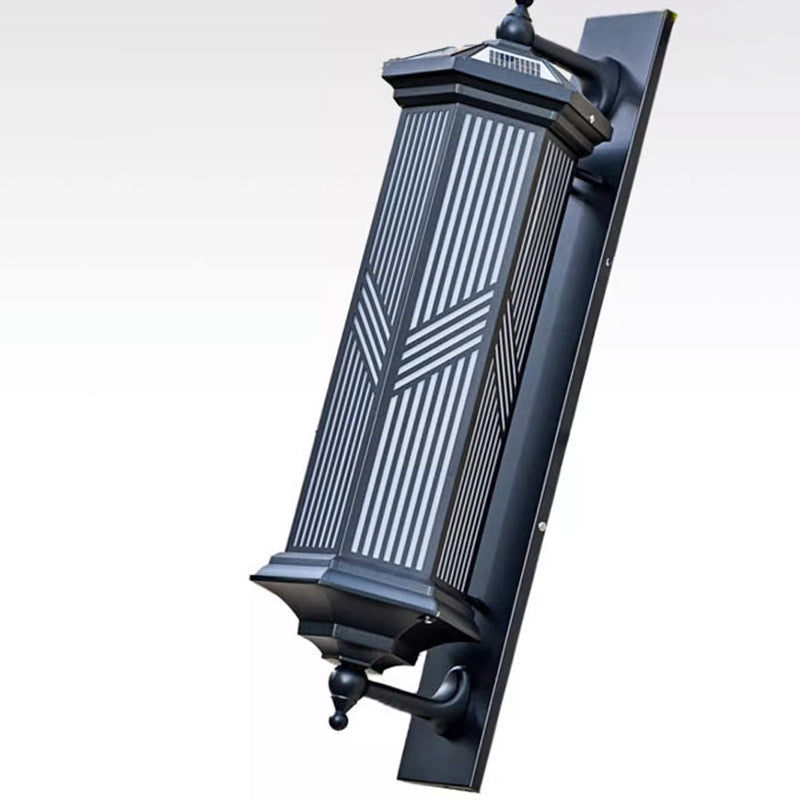 Hexagonal Column PC Aluminum Outdoor Light
