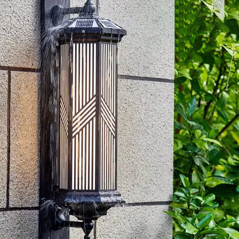 Hexagonal Column PC Aluminum Outdoor Light