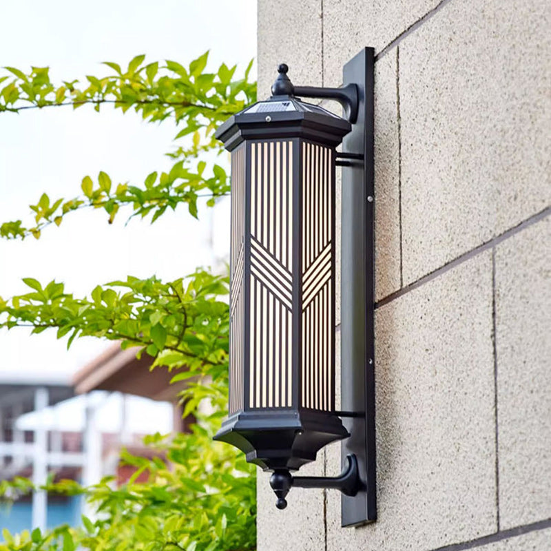 Hexagonal Column PC Aluminum Outdoor Light