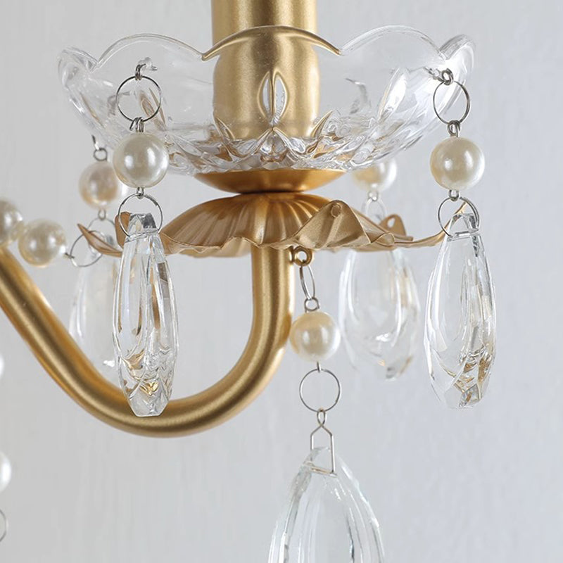 Candle Round Curved Glass 2-Light Wall Lamp
