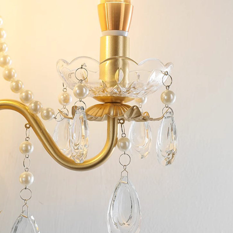 Candle Round Curved Glass 2-Light Wall Lamp