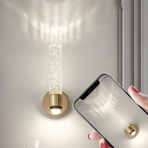 Round Cylinder Bubbles Acrylic Wall Lamp