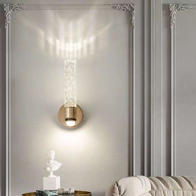 Round Cylinder Bubbles Acrylic Wall Lamp