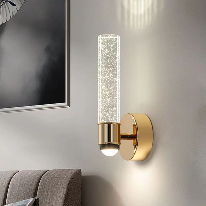 Round Cylinder Bubbles Acrylic Wall Lamp