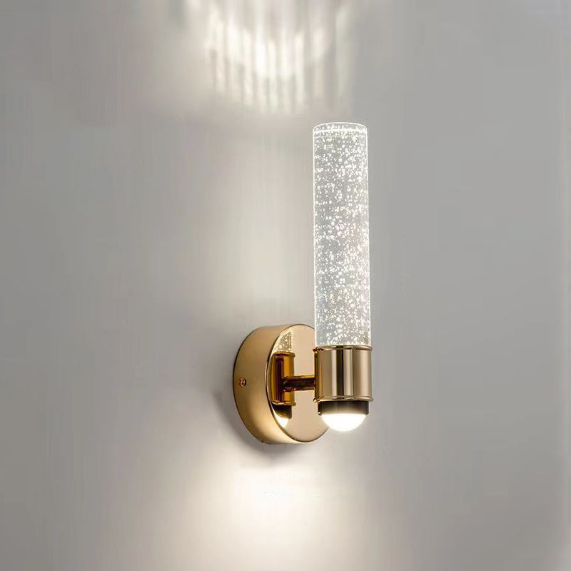 Round Cylinder Bubbles Acrylic Wall Lamp