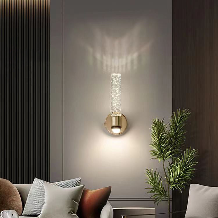 Round Cylinder Bubbles Acrylic Wall Lamp