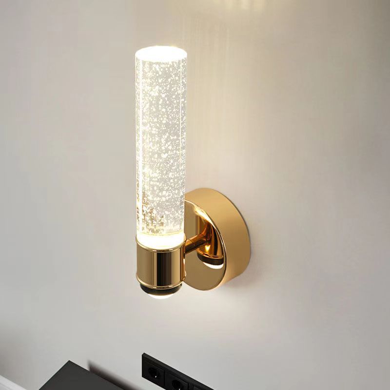 Round Cylinder Bubbles Acrylic Wall Lamp