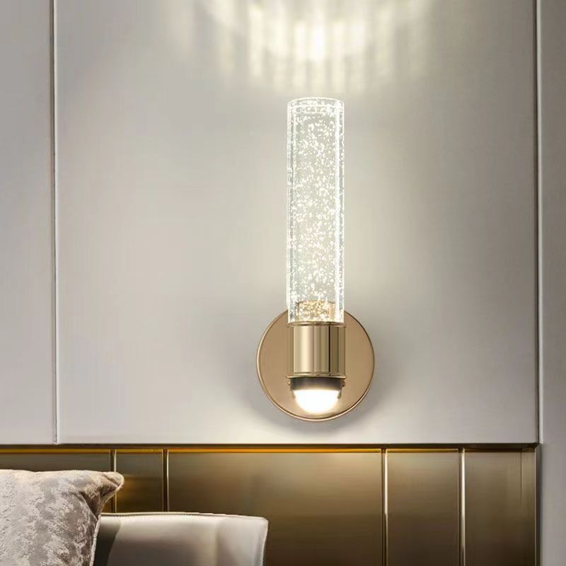 Round Cylinder Bubbles Acrylic Wall Lamp