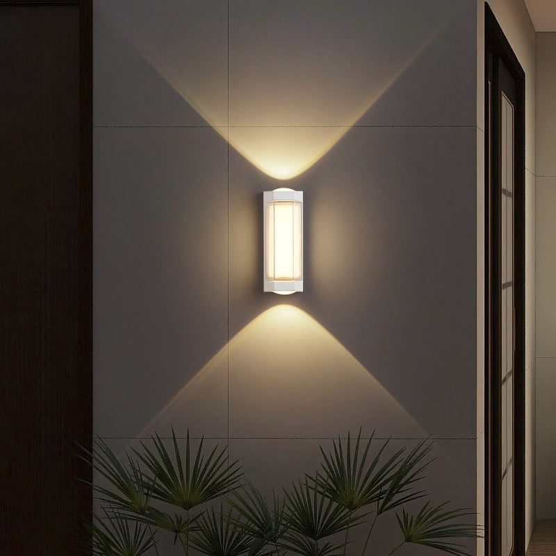 Rectangle Round Diamond PC Outdoor Light