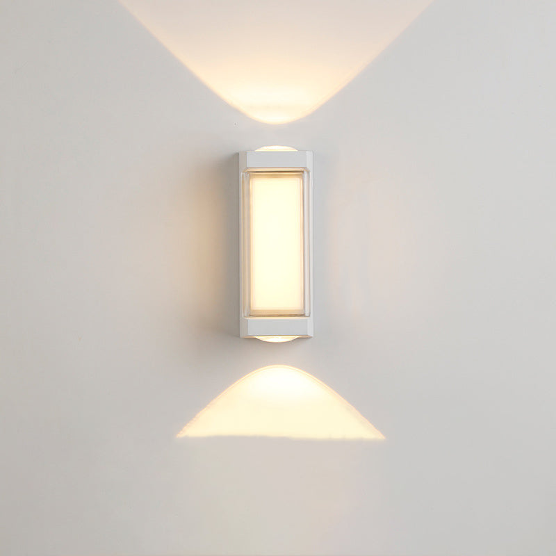 Rectangle Round Diamond PC Outdoor Light