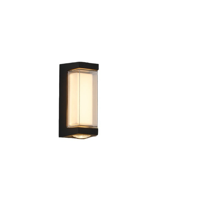 Rectangle Round Diamond PC Outdoor Light