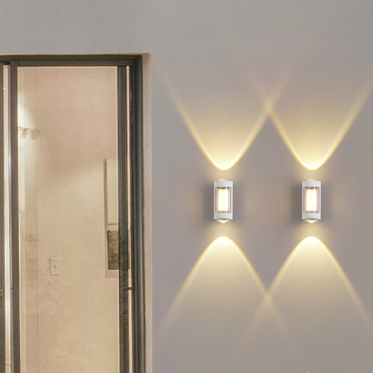 Rectangle Round Diamond PC Outdoor Light