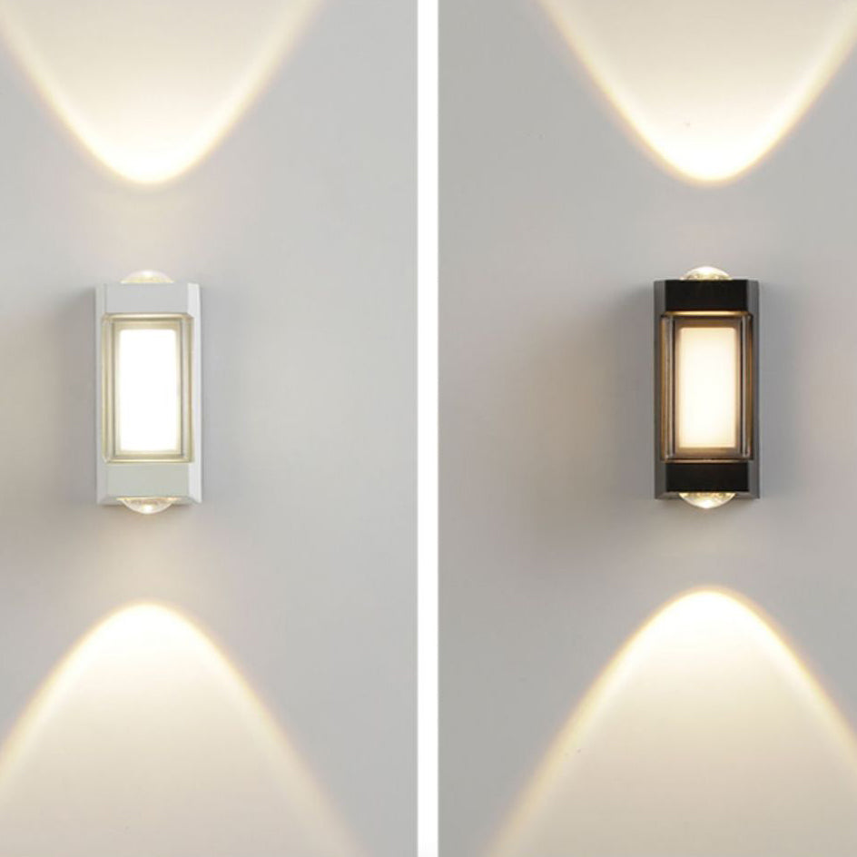 Rectangle Round Diamond PC Outdoor Light
