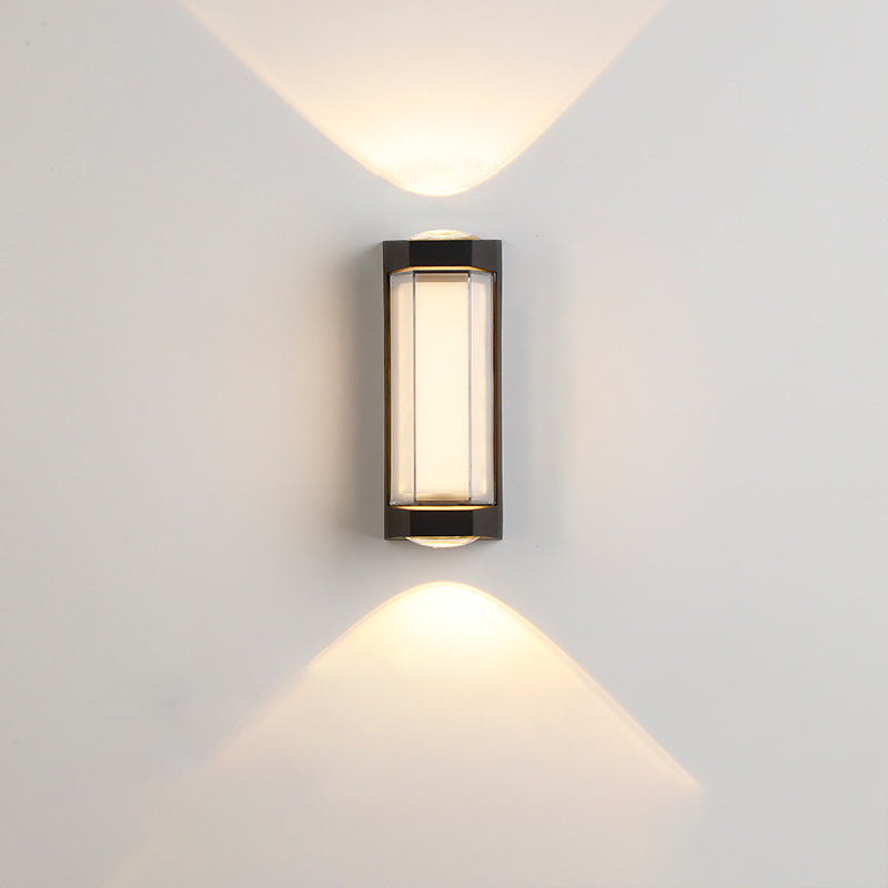 Rectangle Round Diamond PC Outdoor Light