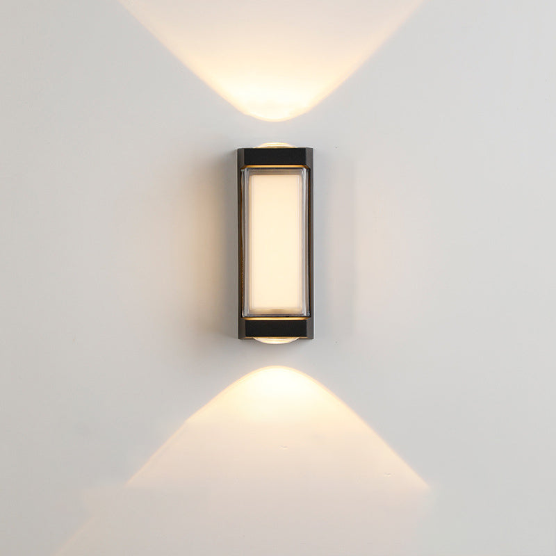 Rectangle Round Diamond PC Outdoor Light