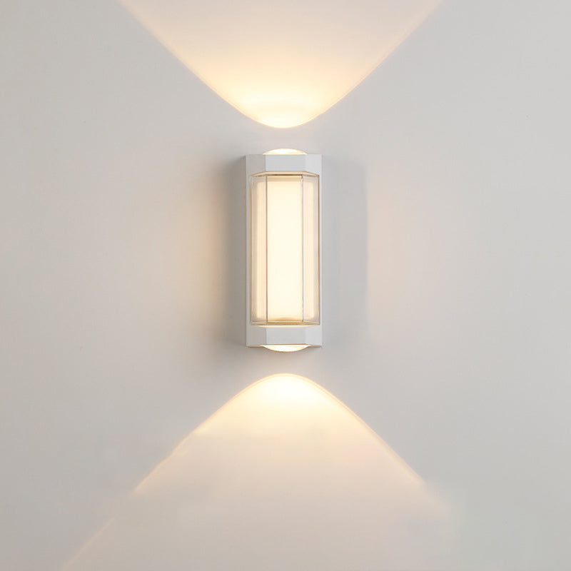 Rectangle Round Diamond PC Outdoor Light