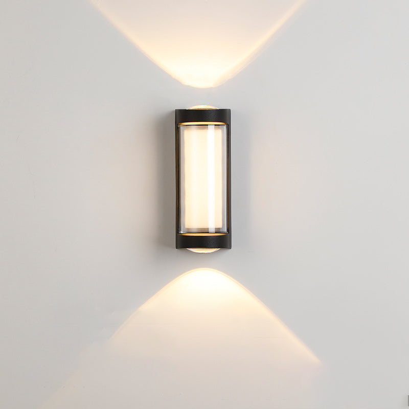 Rectangle Round Diamond PC Outdoor Light