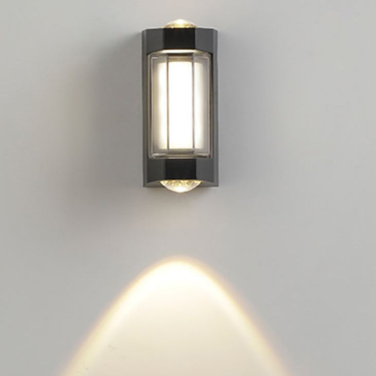 Rectangle Round Diamond PC Outdoor Light
