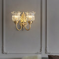 Leaf Pod Bend Glass 2-Light Wall Lamp