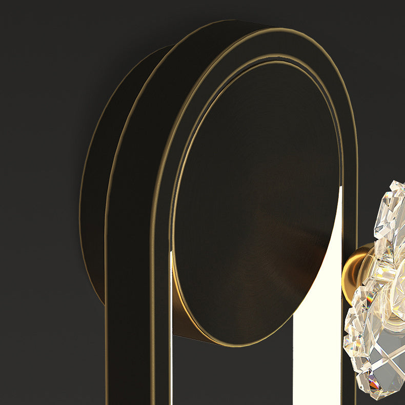 Round Oval Floral Acrylic Wall Lamp